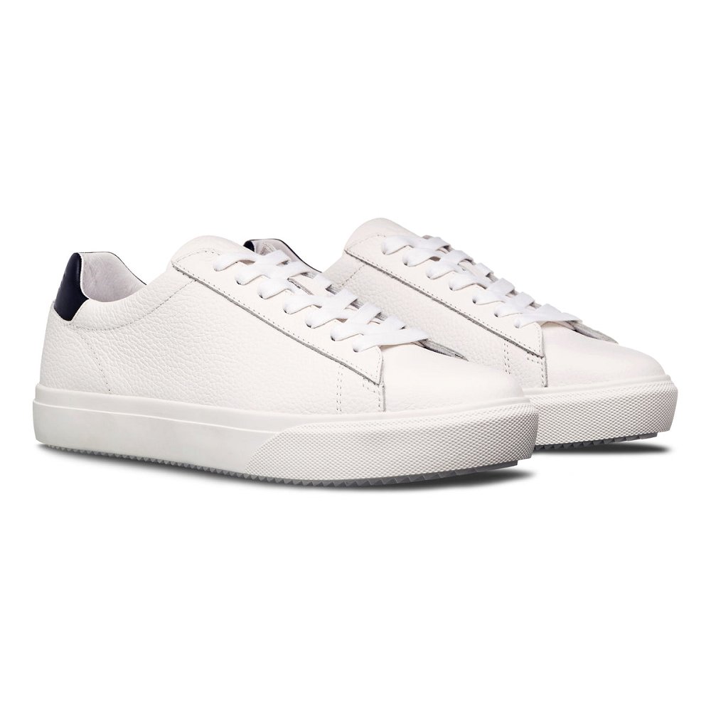 CLAE BRADLEY VENICE Shoes Mens USA297-B06 In White Leather Navy